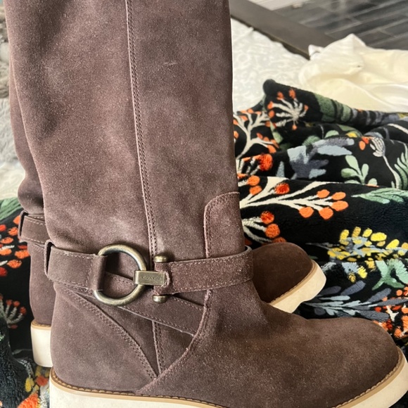 Coach Virtue Suede Boots - Picture 3 of 9